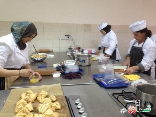 40 إمرأة من كفرقاسم , كفربرا , جلجولية  تخضن تأهيلاً مهنيّاُ في مجال الطهي